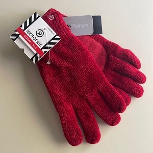 Isotoner Women's Casual Knit Thinsulate Gloves in Really Red